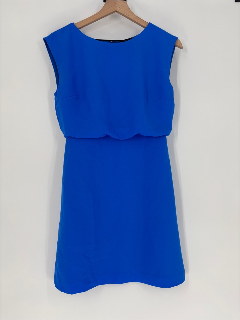 Banana republic blue sleeveless dress 00 petite